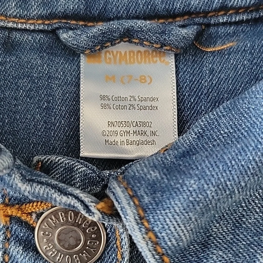 Gymboree Classic Denim Jacket Medium Blue Wash Girls Size 7/8